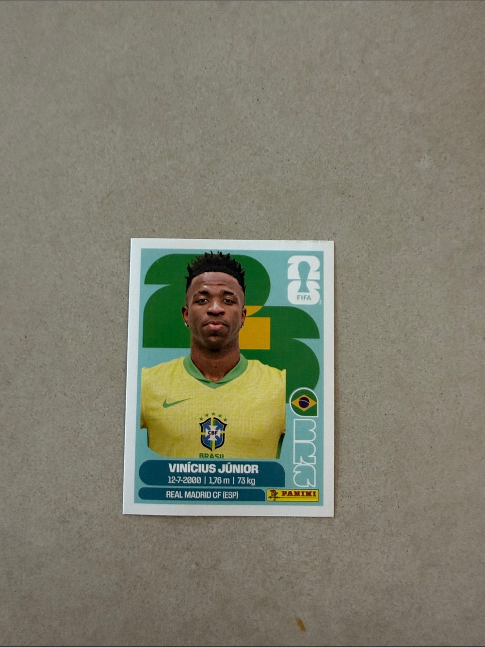 Vinícius Júnior Brazil Soccer Sticker - fifa World Cup stickers
